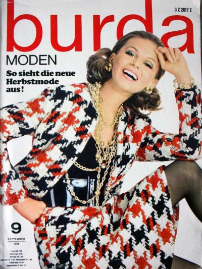Фотография обложки журнала Burda 9/1968