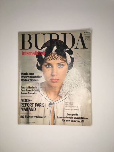 Фотография обложки журнала Burda. International 1/1976