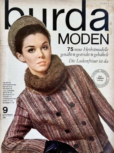 Фотография обложки журнала Burda 9/1965