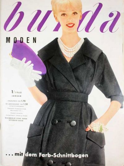 Фотография обложки журнала Burda 1/1960