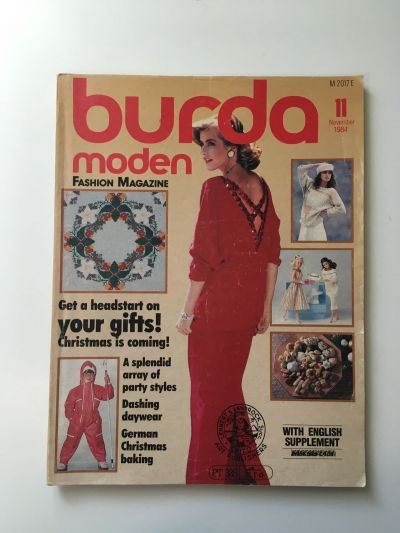 Фотография обложки журнала Burda 11/1984
