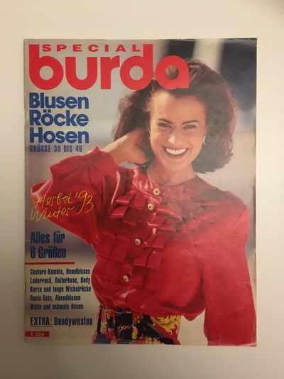 Фотография обложки журнала Burda. Блузки, юбки, брюки Осень-Зима 1993