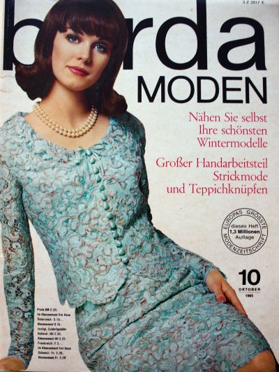 Фотография обложки журнала Burda 10/1965